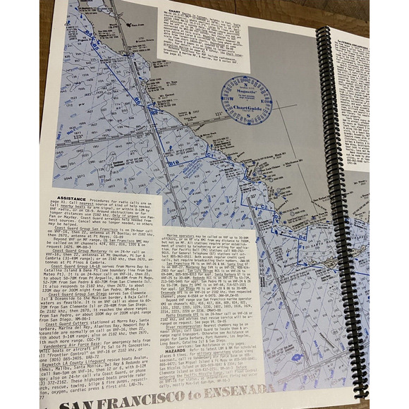 California Coastal Charts Cruising Guide Fishing Scuba Boating Vintage HTF OOP - Picture 7 of 13